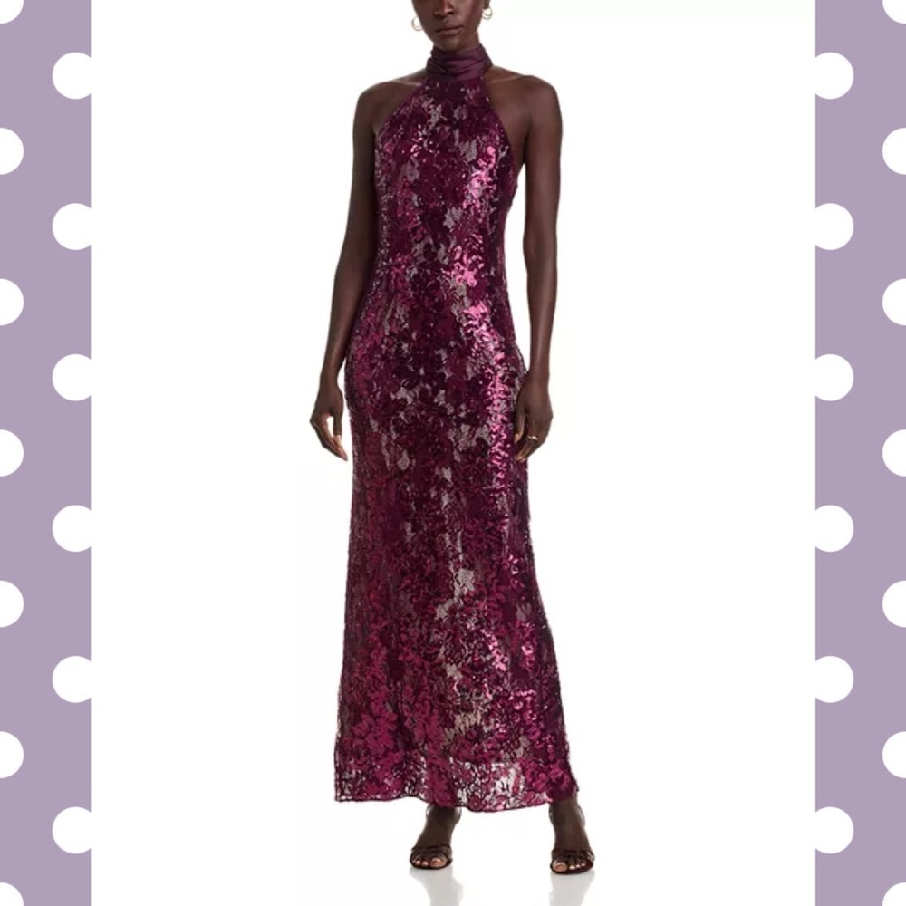 Ramy Brook Tatiana Sequin Backless Gown